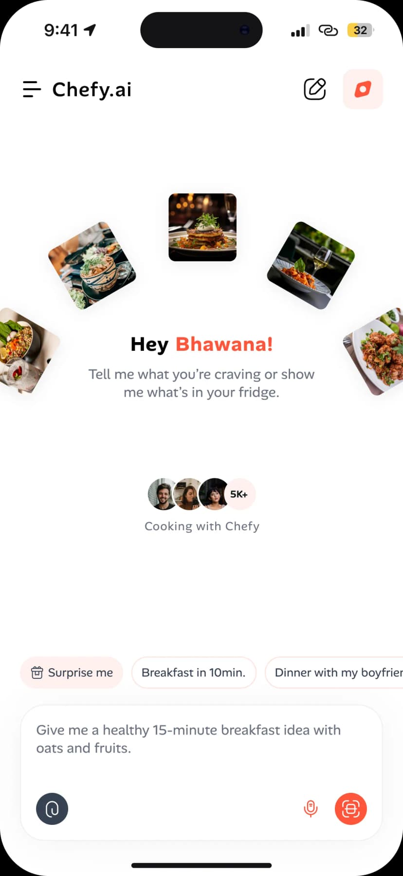 Chefiy app – recipe discovery